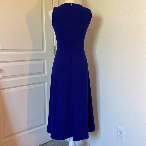 NWT DKNY dress, cobalt royal blue, midi, size 2 - Picture 4 of 8